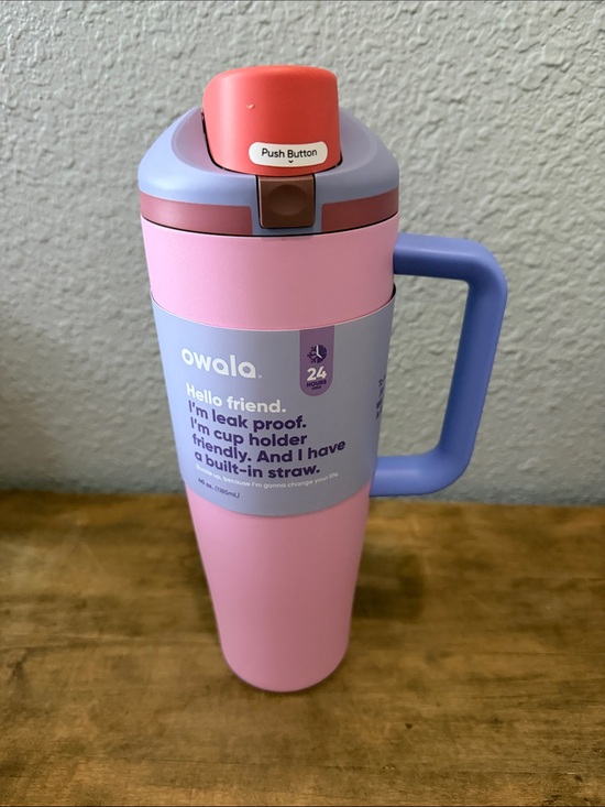 owala Other - Owala Pink & Lavender Insulated Travel Tumbler with Handle 40 oz